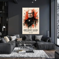 John Quincy Adams Watercolor Historical or Presidential Poster