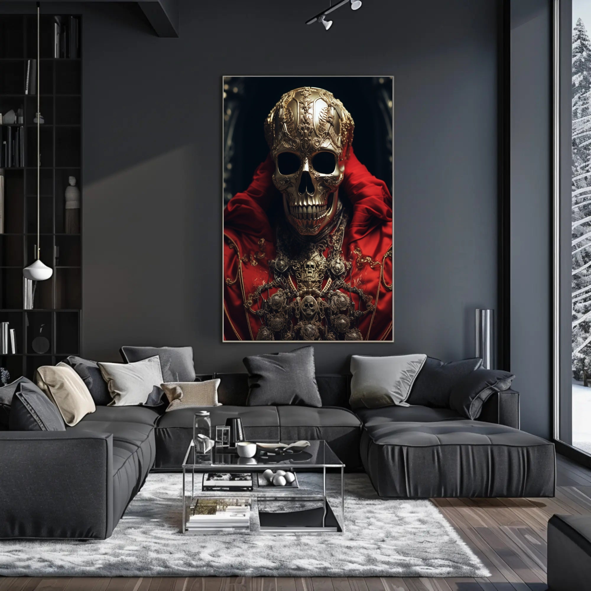 Regal Skull Artistry Poster PosterGoat