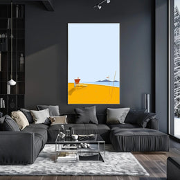 Tranquil Beach Scene Poster PosterGoat