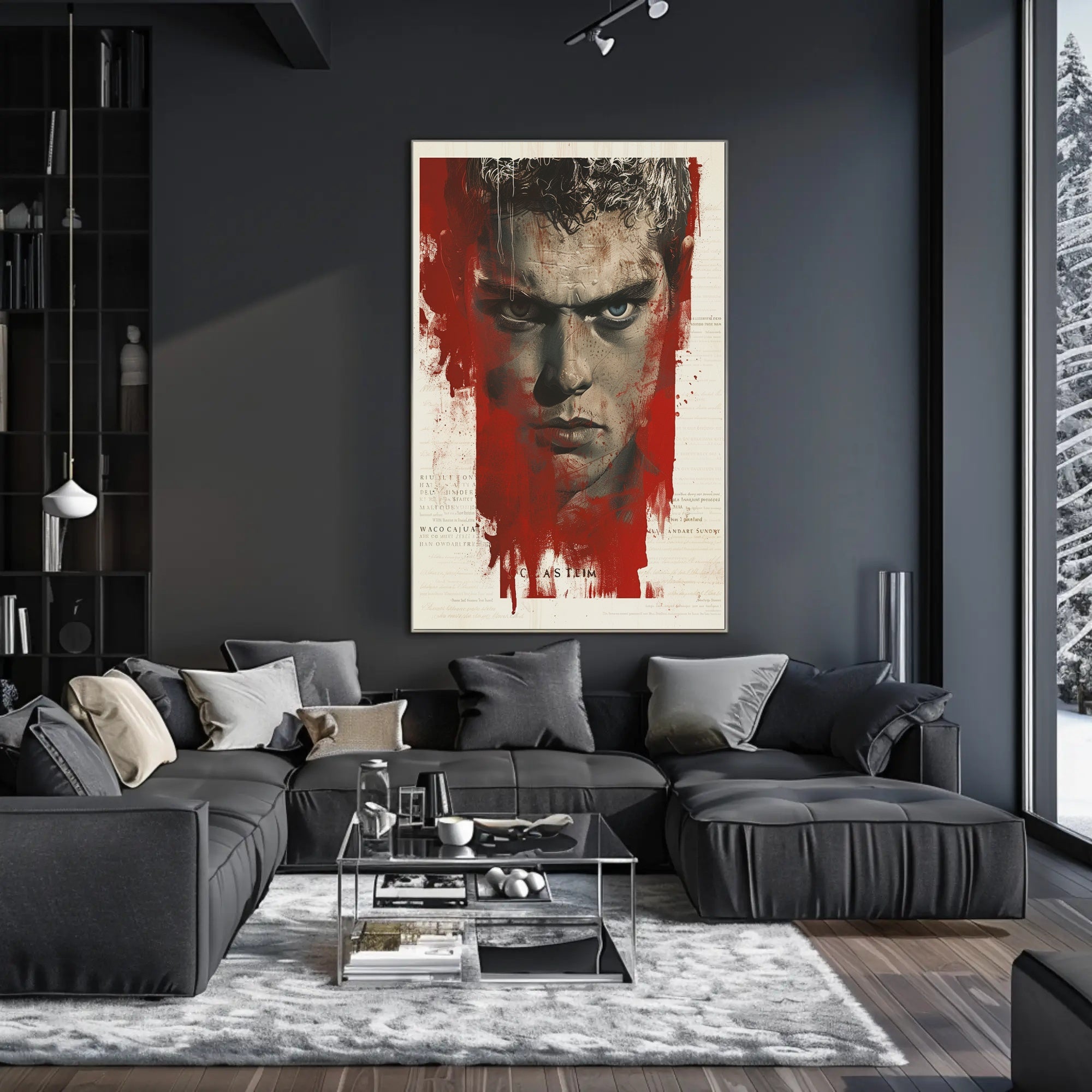 Cherry Blossom Tranquility: Coffee and Pagoda Poster PosterGoat