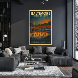Baltimore Harbor Of Lights Poster