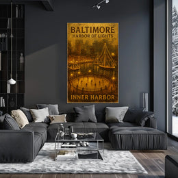 Baltimore Harbor Of Lights Poster
