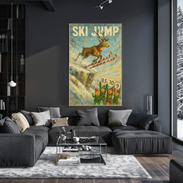 Ski Jump Spectacle Poster