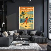 San Diego Pacific Poster