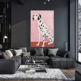 Dalmatian Dog Poster Modern Minimalist Wall Art