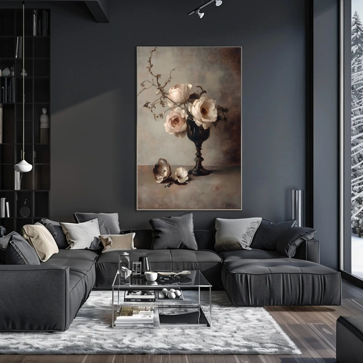 Timeless Elegance Floral Still Life Poster