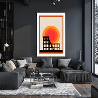 Iconic Architecture at Sunset Poster PosterGoat