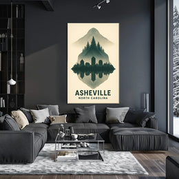 Asheville Reflections Poster
