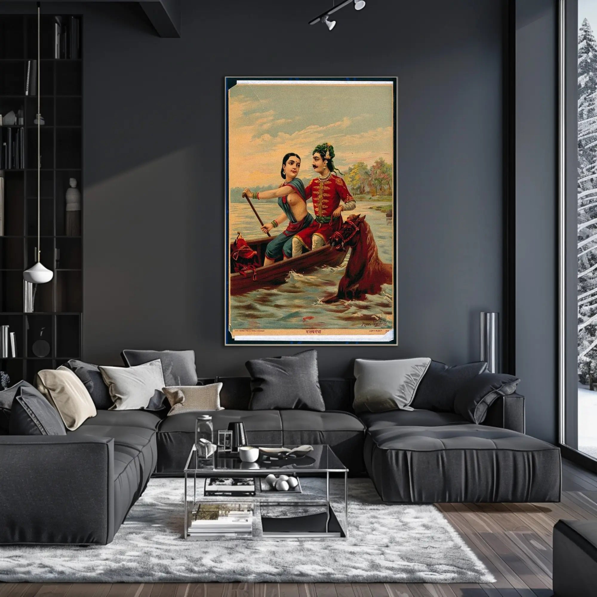 Romantic Boat Ride Poster PosterGoat