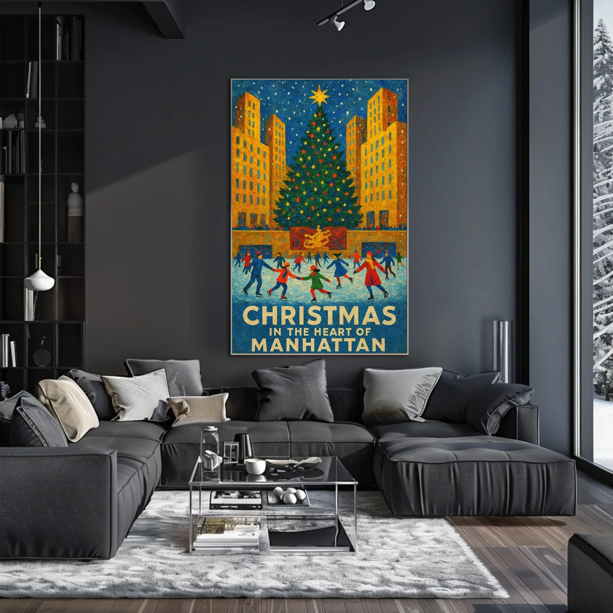 Christmas In Manhattan Poster
