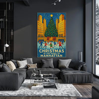 Christmas In Manhattan Poster