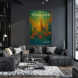 Thailand's Vibrant Wonders: Travel Poster