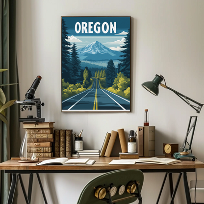 Oregon Vintage Poster