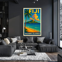Yasawa Islands Tropical Paradise Poster