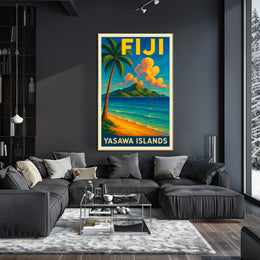 Yasawa Islands Tropical Paradise Poster