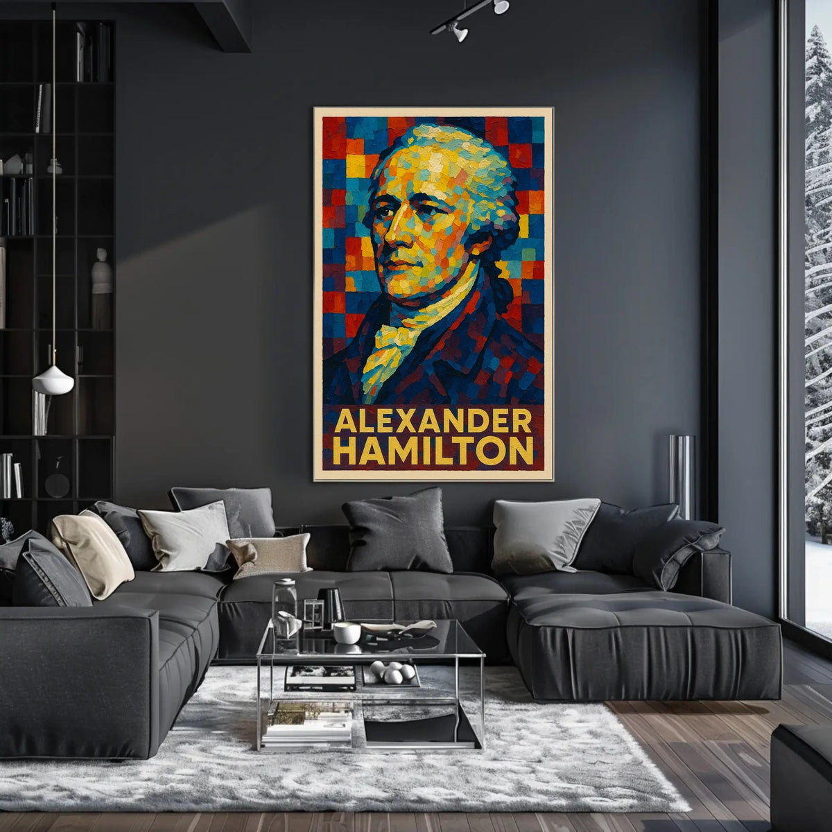 Alexander Hamilton A Vibrant Tribute Poster