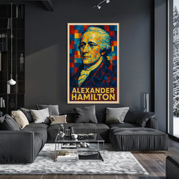 Alexander Hamilton A Vibrant Tribute Poster