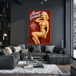 Atomic Glamour The Blonde Bombshell Poster