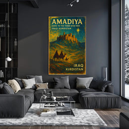 Kurdistan Amadiya Starry Fortress Impresses Cultural or Heritage Poster