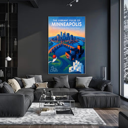 The Vibrant Pulse of Minneapolis Poster PosterGoat