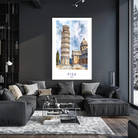 Pisa Art Poster PosterGoat