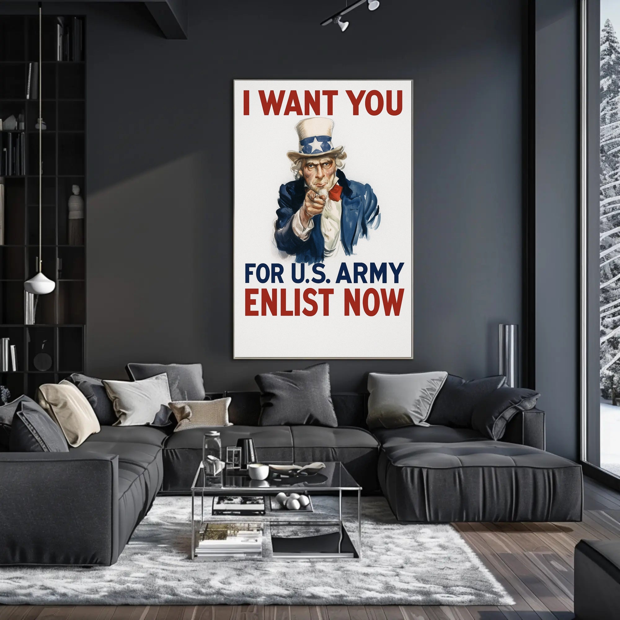 Uncle Sam Recruitment Poster PosterGoat