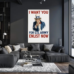 Uncle Sam Recruitment Poster PosterGoat