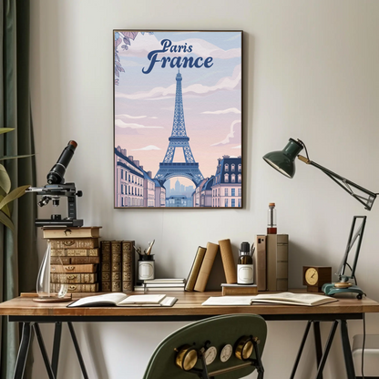 Paris France – Eiffel Tower at Sunset