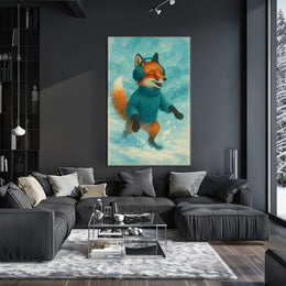 Fox In Snow Poster