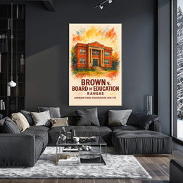 Brown v. Board of Education Historical Poster
