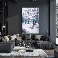Winter Serenity In The Park Poster