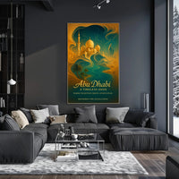 Abu Dhabi Timeless Oasis Elegance Cityscape Poster