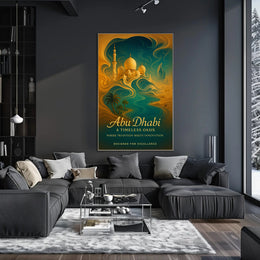 Abu Dhabi Timeless Oasis Elegance Cityscape Poster