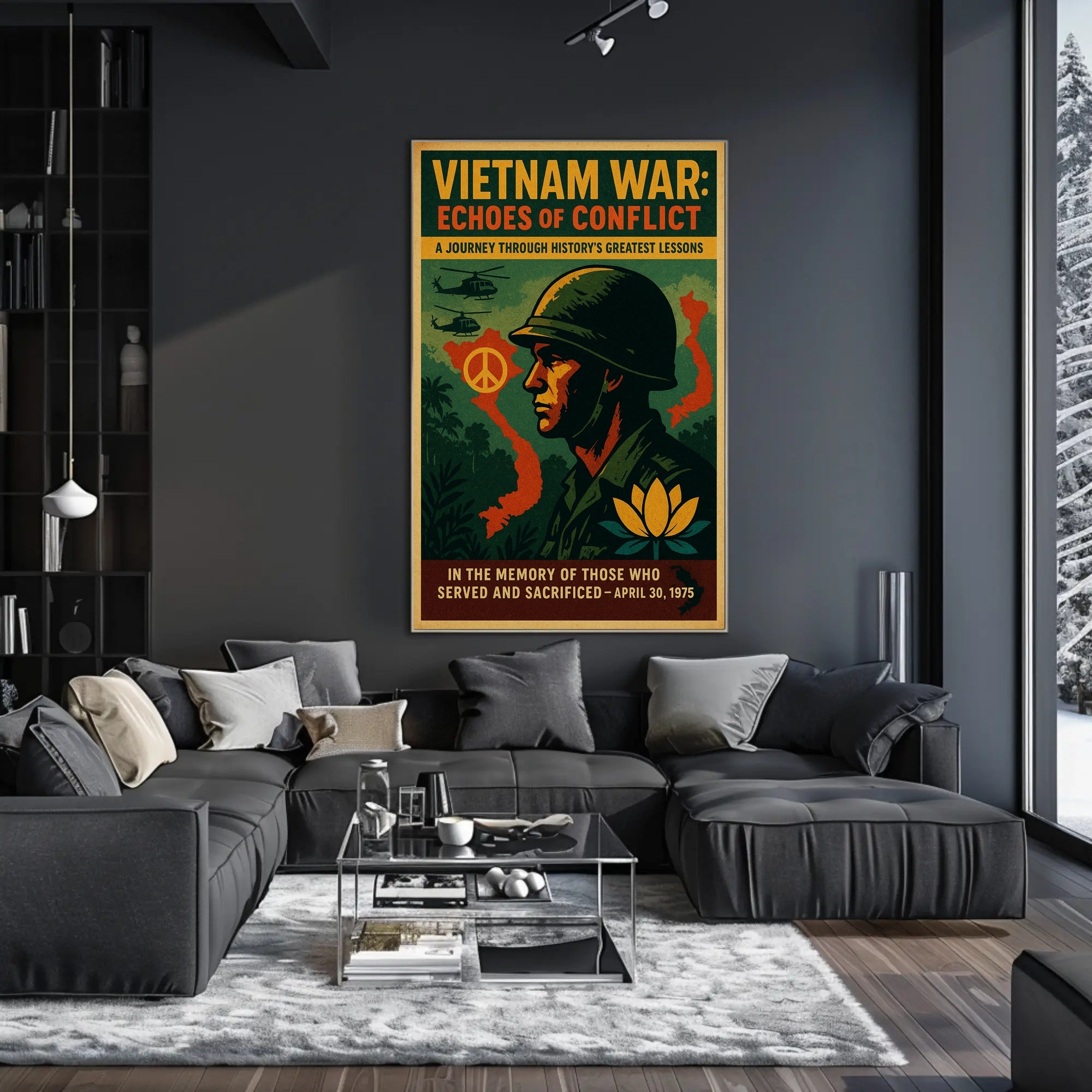 Vietnam War Echoes of Conflict Poster