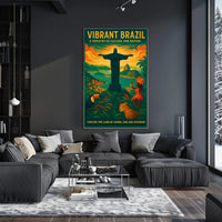 Vibrant Brazil A Tapestry of Culture and Nature Poster