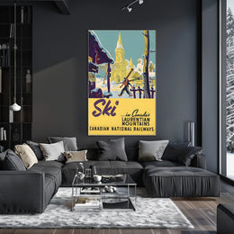 Ski In CanadaS Laurentian Mountains Poster