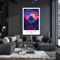 Chichen Itza Majestic Scene Cultural or Heritage Poster