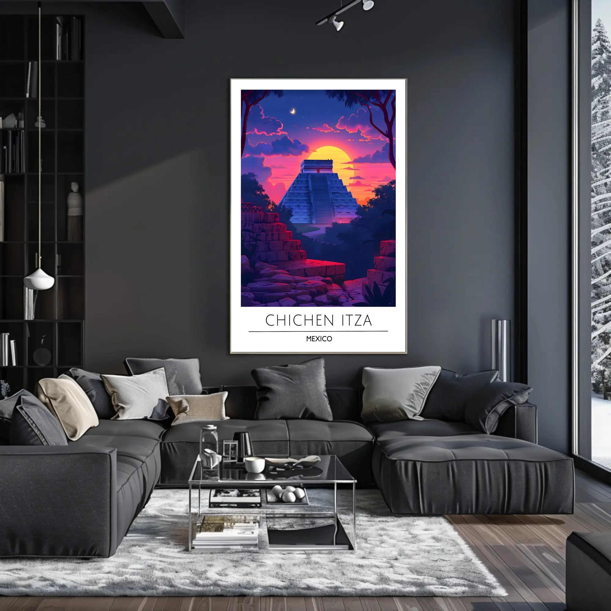 Chichen Itza Majestic Scene Cultural or Heritage Poster