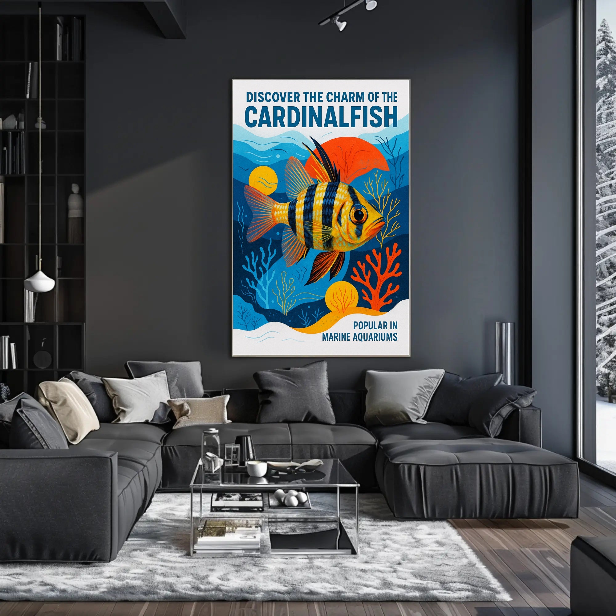 Discover the Charm of the Cardinalfish Poster PosterGoat