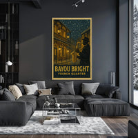Bayou Bright French Quarter Poster