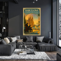 Barcelona A Tapestry of Art Culture Poster