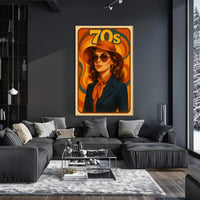 Retro 70s Fashion Vibe Pop Culture Poster