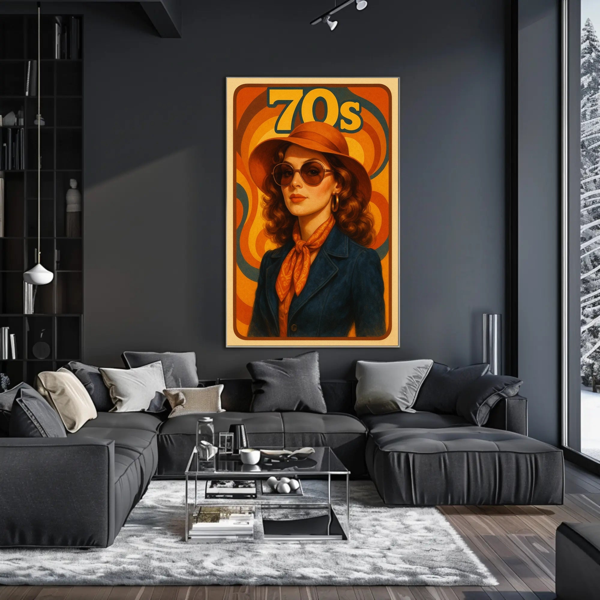 Retro 70s Fashion Vibe Pop Culture Poster