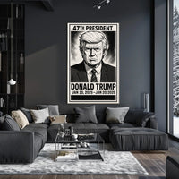 Donald Trump 47th President Poster