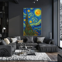 Starry Night Sky Art Print: Abstract or Artistic Poster