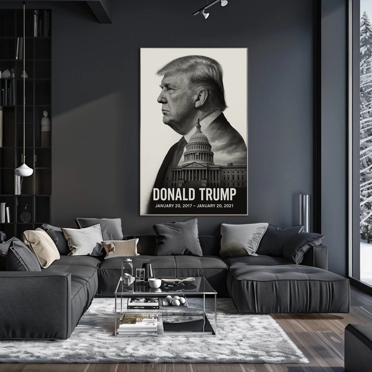 Donald Trump 45th President of the United States Reflections Poster