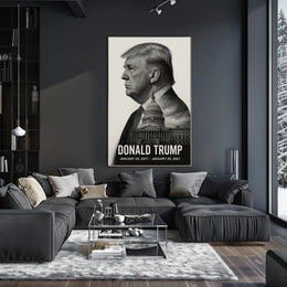 Donald Trump 45th President of the United States Reflections Poster