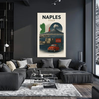 Naples, Italy A Culinary Journey Poster