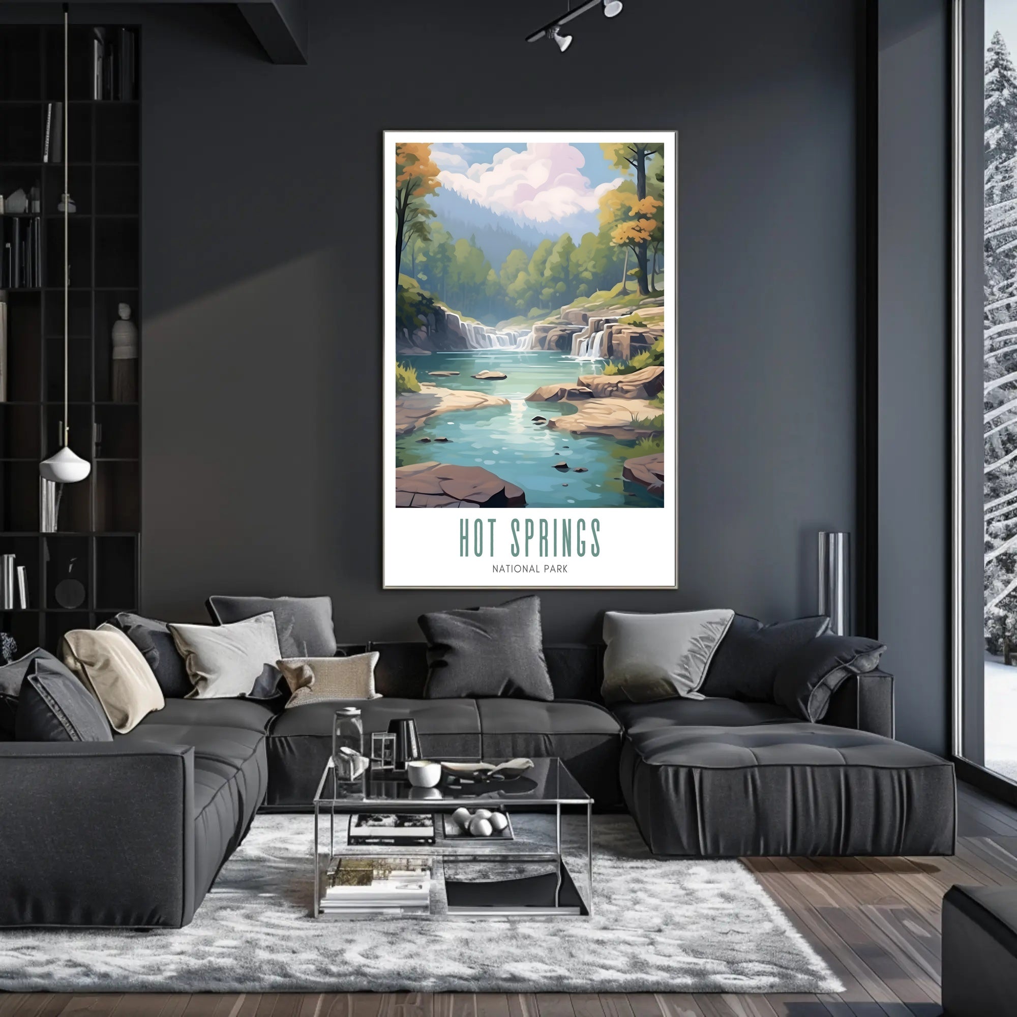 Hot Springs National Park Scenic Poster Wall Art