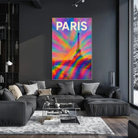 Paris In Vibrant Colors Poster